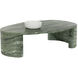 Savinah 60 X 38 inch Marble Look / Sage Outdoor Coffee Table